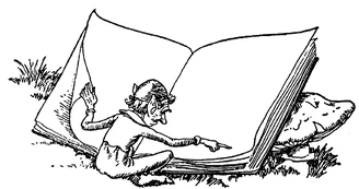 A Lintip reading a book.