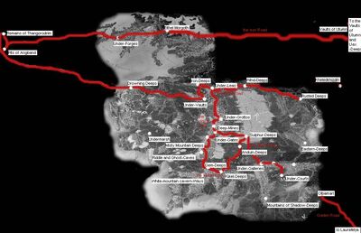 Map of the Under-deeps and Under-roads