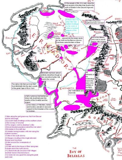 Mannish populace in Eriador as described by Tolkien