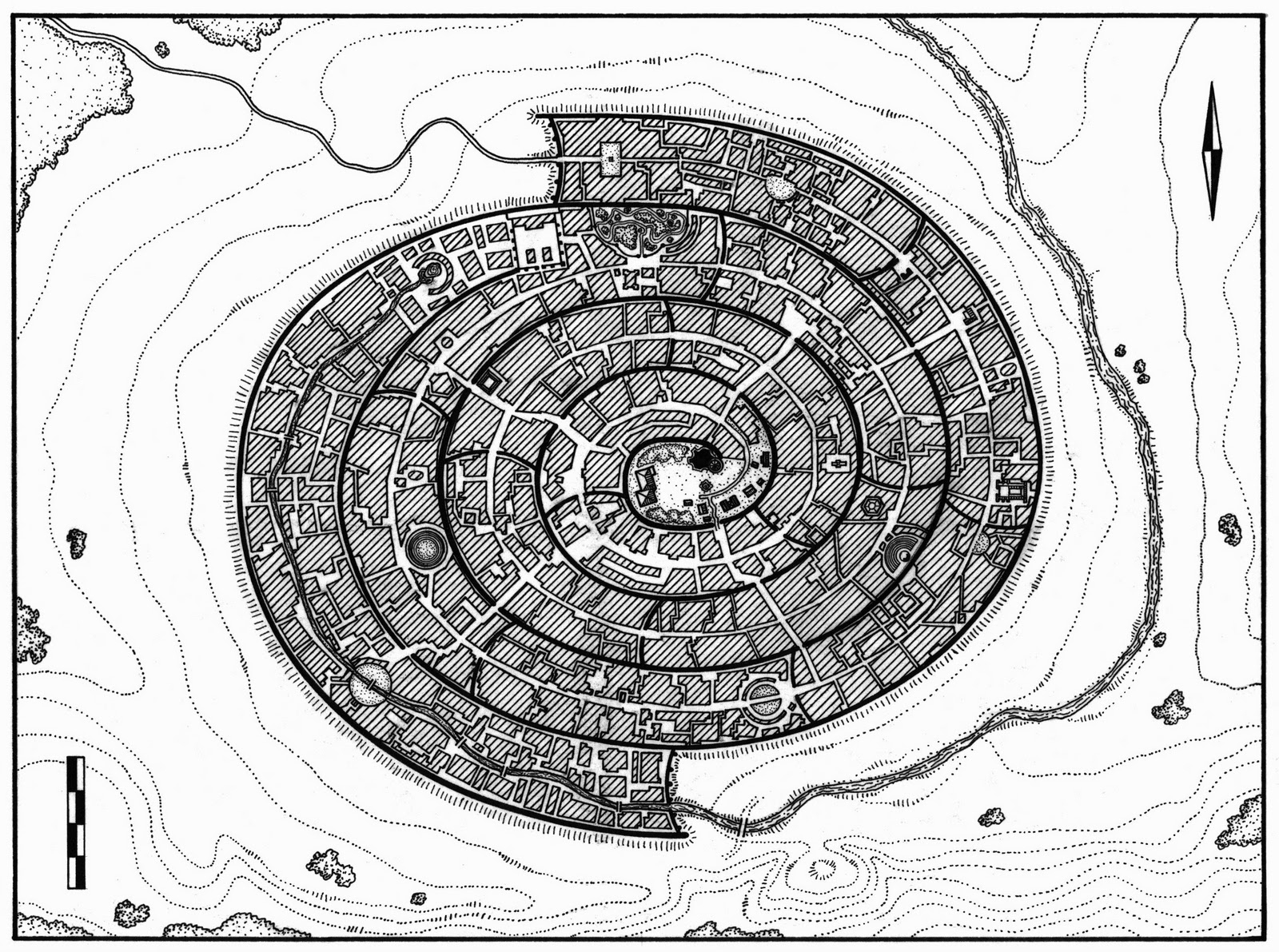 A Map A Day - Artist impression of Minas Morgul from the Lord of