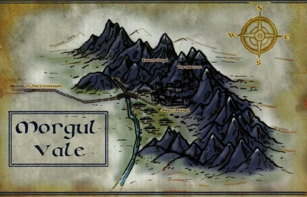 A Map A Day - Artist impression of Minas Morgul from the Lord of
