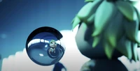 Shiny metallic orb of metal