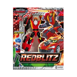 PERSONZ 　赤坂BLITZ　Version BLUE・RED Metal Cardbot S RED BLITZ Transforming Robot Car Toy Korea