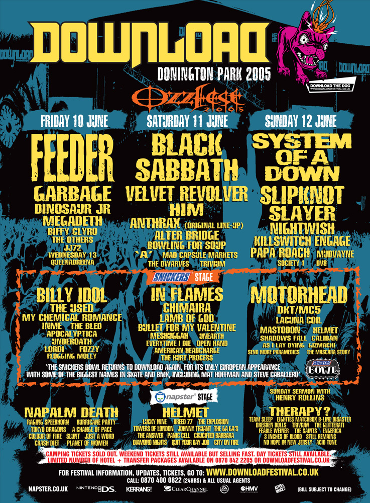 Download Festival 2005 | Metal & Rock Wiki | Fandom
