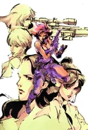 The women of Metal Gear Solid, with Meryl at the forefront.