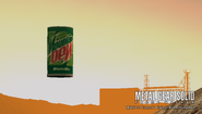 Mountain Dew can in Japanese version.