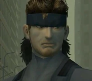 Snake in the ending cutscene.