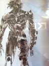 Concept art of Raiden shown at "The Art of Yoji Shinkawa" exhibit at the Konami Style store in 2011.