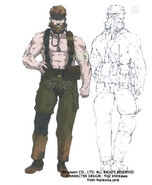 Snake shirtless concept art