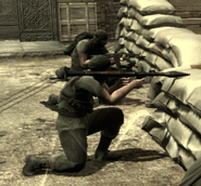 A militiaman using a RPG-7