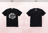 Black Peace Walker Logo UNIQLO T-Shirt (front and back).