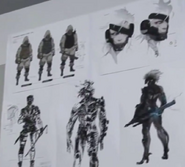 Raiden's character designs for Metal Gear Rising.