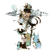 Snake as depicted in the Metal Solid 2: Substance cover artwork.