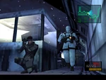Solid Snake at the heliport in Metal Gear Solid.