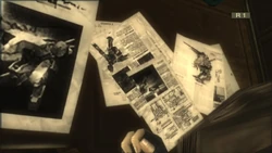 Granin's Entwürfe und Notizen über Metal Gear REX und RAY, 1964.