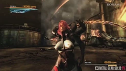 Mistral, using her pole-arm as a whip.