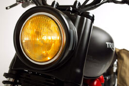 Venom Triumph Bonneville headlight.