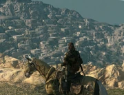 Qarya Sakhra Ee as seen from the mountain outside the mission area.