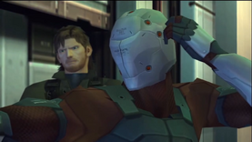 Olga y Snake emboscando a Raiden.