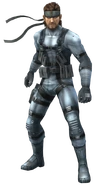 Solid Snake's MGS2 Sneaking Suit in Super Smash Bros. Brawl.