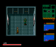 Solid Snake fights Gray Fox.