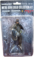 Metal Gear Solid Snake Collection #2 action figure of Naked Snake in Tiger Camo fatigues, by MediCom Toys, with packaging.