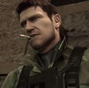 Snake wearing a South American Rebel disguise and smoking a cigarette.