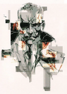 Shinkawa art of Big Boss, later used in flashback cutscenes.