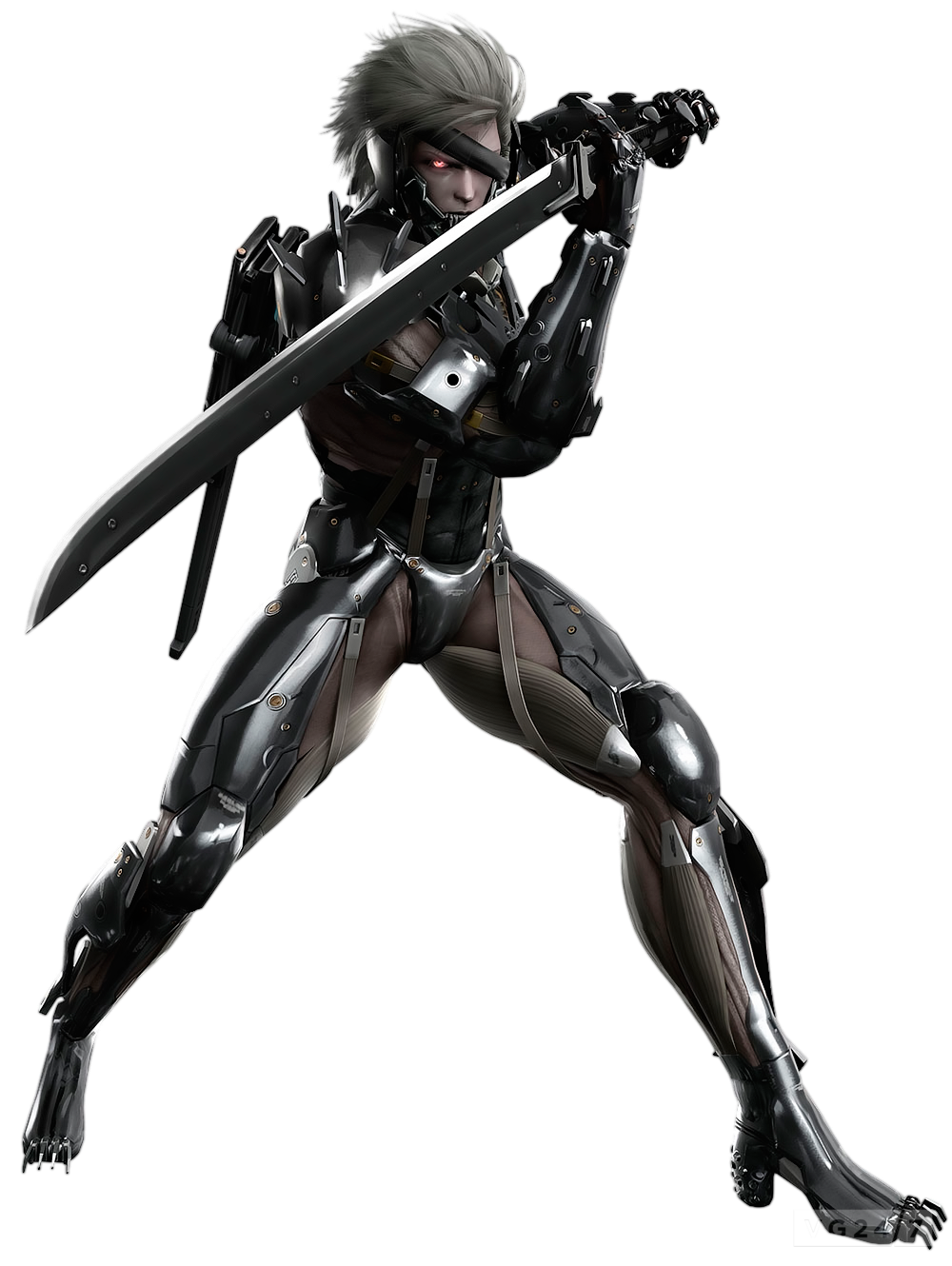 Recently, I have been playing the Metal Gear Solid games. After beating the  third one, I started Metal gear Solid 4. Why is Raiden a robot? Did I miss  a game in