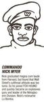 Myer's portrait and bio in the Snake's Revenge manual.