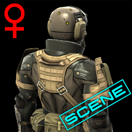 FROG armor in Metal Gear Online (back)