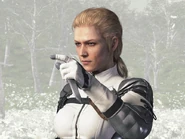 The Boss as she appears in the pachislot adaptation of Metal Gear Solid 3 (SP version).