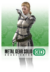 The Boss promotional character image for Metal Gear Solid: Snake Eater 3D (English version).