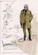 Liquid Ocelot concept artwork for Metal Gear Solid 4 (Part 1).