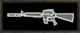 The item window for the XM16E1, with the suppressor attached.