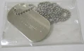 Dog tags.