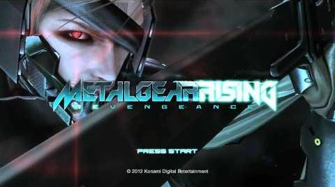 Demo title screen for Metal Gear Rising.