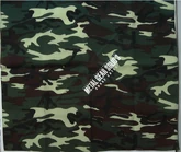 Woodlands camouflage bandanna.