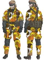 Snake, usando el camuflaje GA-KO