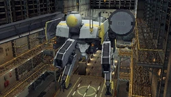 ZEKE in Mother Base's hangar.