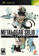 Xbox cover for Metal Gear Solid 2: Substance.
