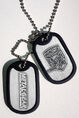 Dog tags by Level Up Wear.