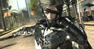 Raiden's "new" look in Metal Gear Rising: Reveangence