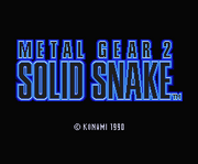MetalGear2SolidSnake Title
