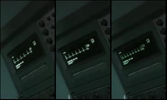 Venom Snake's heart rate. Note that the numerical value is rising.[18]