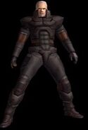Solidus in his exoskeleton, sans snake arms.