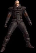 Solidus in his exoskeleton, sans snake arms.