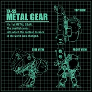MetalGearTX-55Designs.jpg (61 KB) Multiview fanart of the TX-55 by Chidachi, used in the official Metal Gear Retrospective.