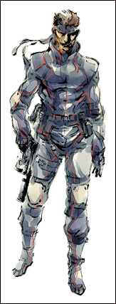 MGS2. Solid Snake Portrait. Yoji Shinkawa.