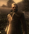 Big Boss appears before Solid Snake.